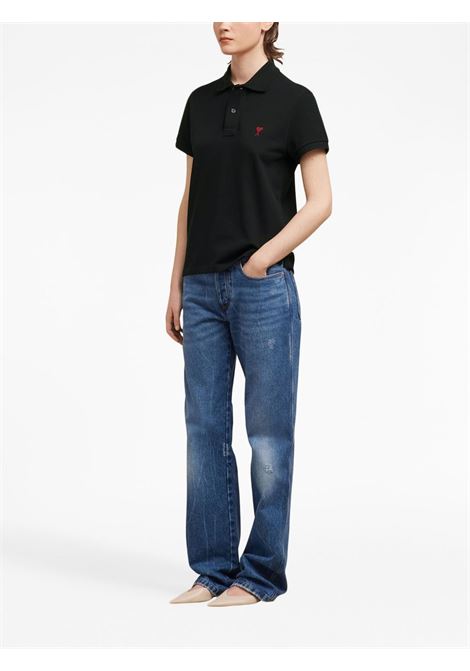 polo adc uomo nera AMI PARIS | BFUPL001.760001